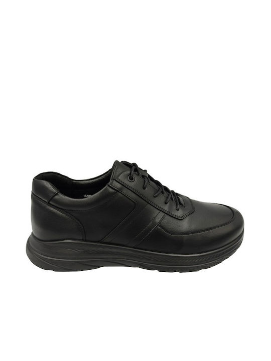 Cockers Men's Leather Casual Shoes Black