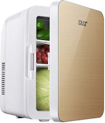 Mini Cosmetic Refrigerator Flippy Dual Function Heating Cooling Portable Exterior 19x28x26 Cm Interior 14x24x15 Cm 8l Gold