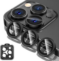 Orso Kameraschutz Gehärtetes Glas Black für das iPhone 16 Pro / 16 Pro Max