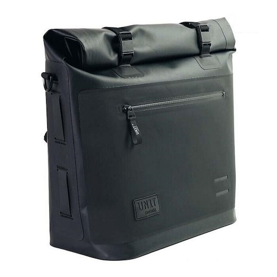 Unit Garage Sac pentru Motociclete Stanga Aluminiu 35lt in Negru culoare