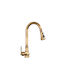 Kitchen Faucet Counter with Pull-Out Spray Bronze