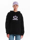 Women's Sweatshirt Hooded Black
