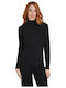 Women's Blouse Long Sleeve Turtleneck Black