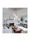 Vivalux Amira Pendant Light Black for 5 Bulbs E27 25x150cm