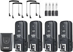 Wireless Flash Trigger 16 Channels Compatible Canon Nikon 1xt Add 4x R