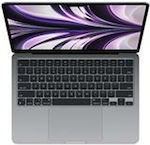 Apple MacBook Air 13.6" (2022) Retina Display (Apple M2-8-core/8GB/512GB SSD/10-Core) Starlight (Tastatură ES)