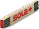 Sola 53010801 Wooden Folding Ruler 2m