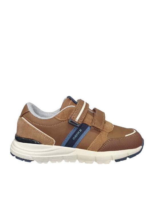 Mayoral Παιδικά Sneakers με Σκρατς Καφέ