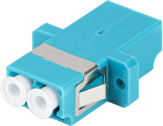 Fiber Optic Network Adapter LC UPC Connectors Lanberg 43375 mm Duplex OM3 Turquoise