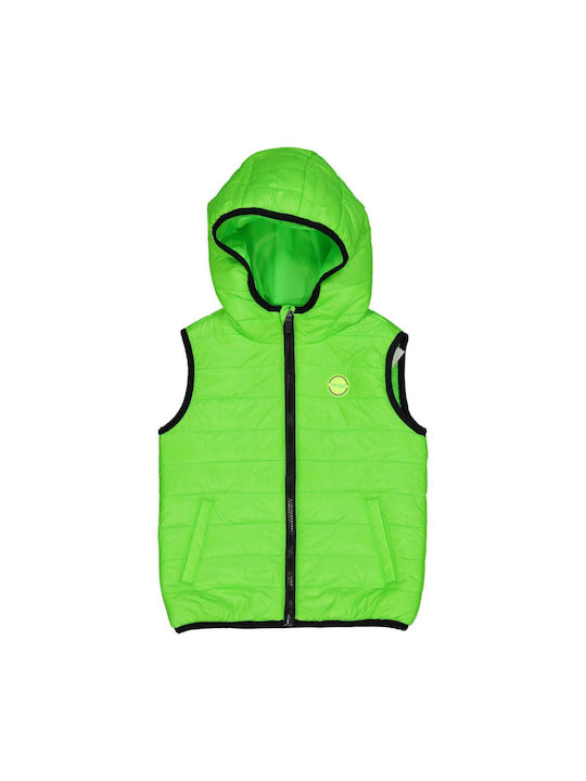 Birba Trybeyond Kinderjacke Ärmellos mit Kapuze Fluo Green