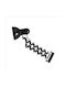 Fos me Leuchte Wand mit Fassung E27 Schwarz