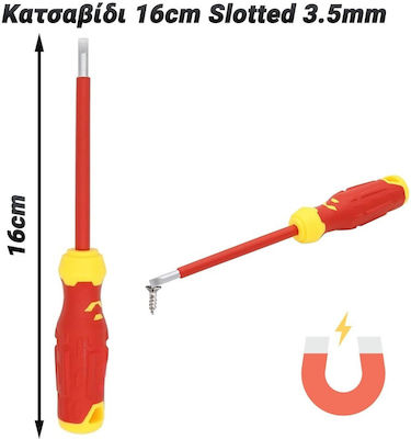 Κατσαβίδι Ηλεκτρολόγου Ακριβείας Μακρύ με Μήκος 160mm Slotted