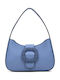 Leather Women's Bag Shoulder Light Blue