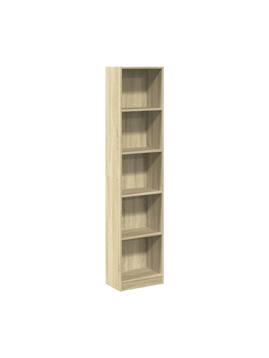 Bookcase Sonoma Oak 40x24x176cm