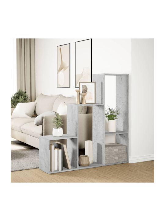 Βιβλιοθήκη Γκρι 123x29x123εκ.