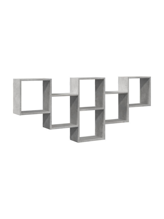 Shelf Wall Grey Concrete 159x18x66cm