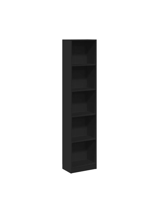 Bookcase Black 40x24x176cm