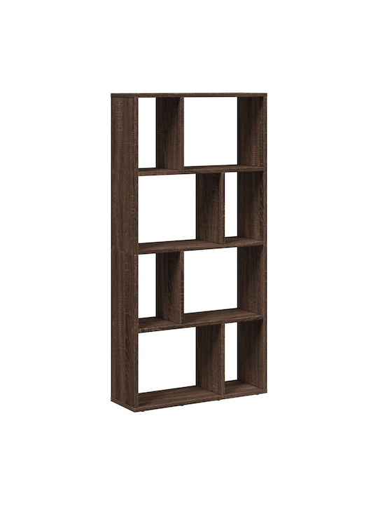 Bookcase Brown Oak 60x20x120cm