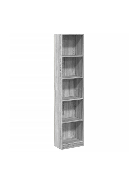 Bookcase Grey Sonoma 40x24x176cm