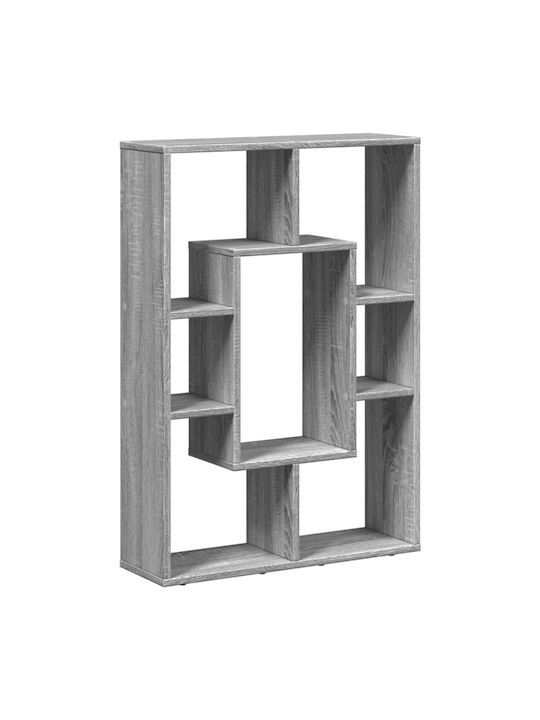 Bookcase Grey Sonoma 63x20x90cm