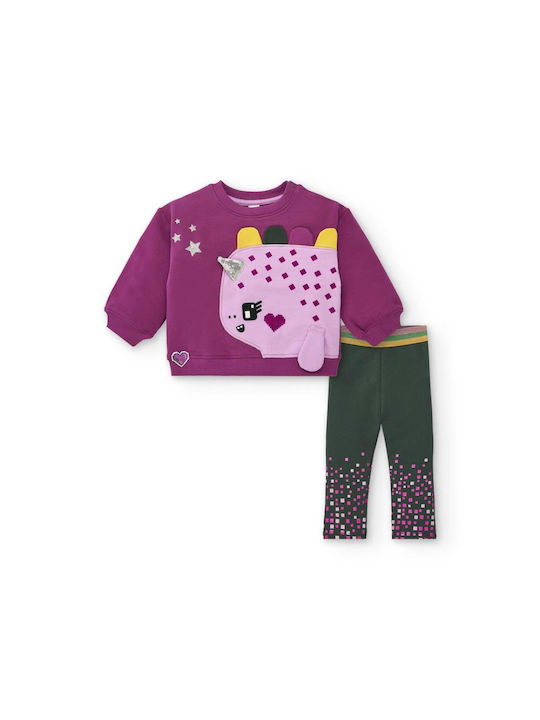 Tuc Tuc Kids Sweatpants Set Mauve 11379489