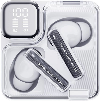 QCY MeloBuds Neo Bluetooth Handsfree Earphones with Charging Case Whitά