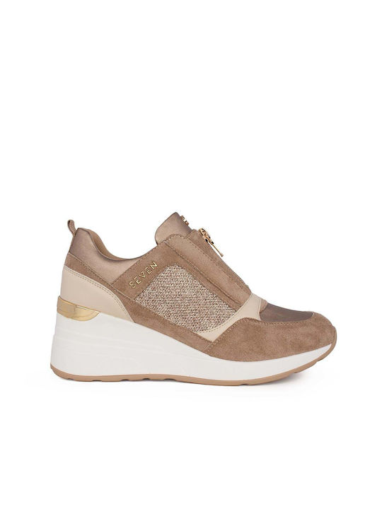 Seven Sneakers Beige Gold