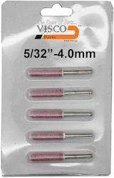 Visco Parts LTA-28 Schleifsteine mit Schaft 4mm 5 Stück