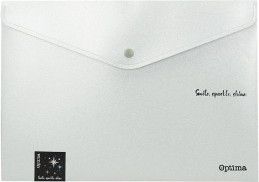Optima Ordner mit Schaltfläche für Papier A4 Weißς