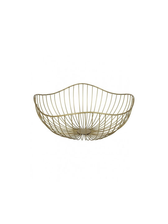 Plastona Fruit Bowl Metallic Gold 39.7x39.7cm