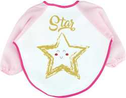 Bibs Αδιάβροχη Ποδιά Υφασμάτινη με Μανίκια Girl Star