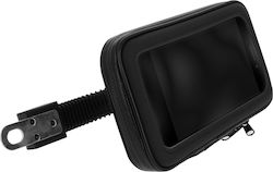 Waterproof Rearview Mirror Holder Motorcycle Scooter Black