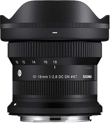 Sigma Crop Camera Lens 10-18mm f/2.8 DC DN Contemporary Ultra-Wide Zoom for Canon RF Mount Black