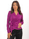 Ellen Women's Blouse Magenta