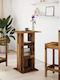 Table Bar Wooden Coffee 60x60x102cm