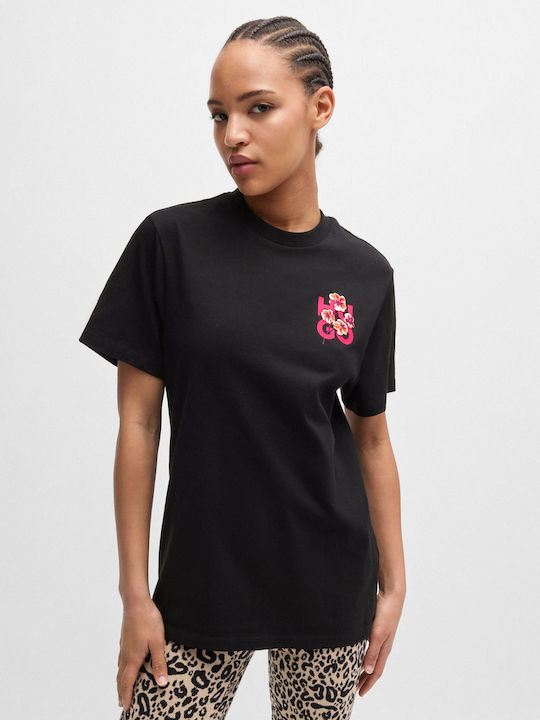 Hugo Boss Women's T-shirt Floral Black