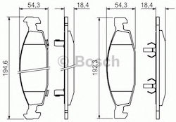 Bosch Set Plăcuțe De Frână Partea Din Față Bosch Set Plăcuțe De Frână Partea Din Față