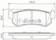 Bosch Plăcuță de frână pentru Chevrolet Lacetti / Nubira / Tacuma / Rezzo Daewoo Nubira / Rezzo / Lacetti / Tacuma