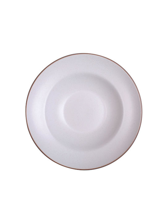 GTSA Frost Plate Soup Ceramic Gray with Diameter 27cm
