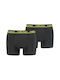 Herren Boxershorts Schwarz 2Packung