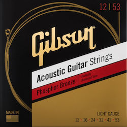 Gibson SAG-PB12 Σετ Χορδών Phosphor Bronze 12 - 53"