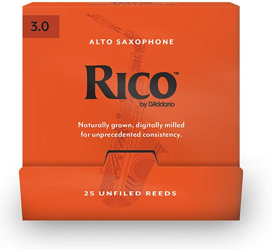 Daddario Woodwinds D'addario Rico B25 Ancie pentru Saxofon Alto Nr. 3 1 Buc
