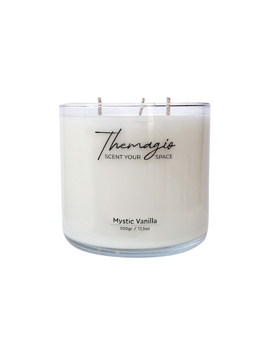 Themagio Lumânare Aromatică Din Soia În Borcan Cu Miros De Vanilie Mistică 500gr
