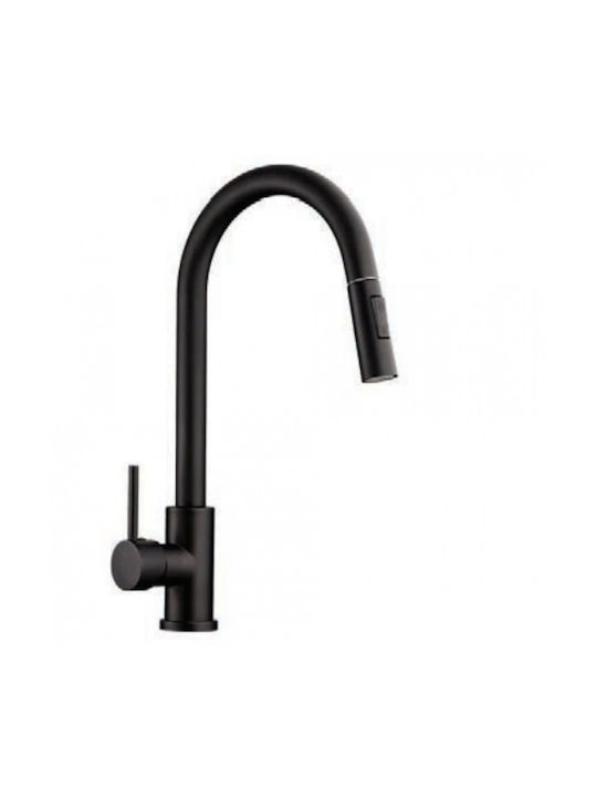 Tema Kitchen Faucet Counter with Shower Black