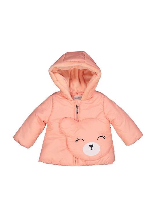 Kids' Casual Jacket with Hood Salmon