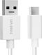Original Oppo Supervooc 65W Weiß 1m USB zu USB-C Kabel