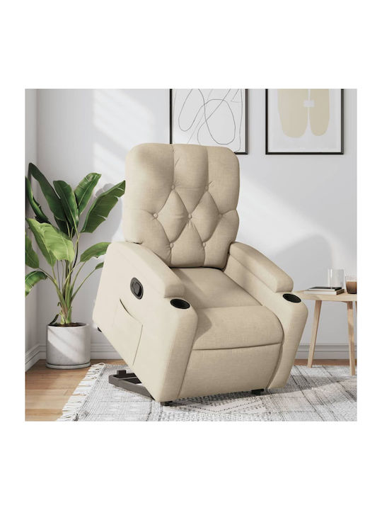 Фотьойл Relax С поставка за крака Крем 74x86.5x...