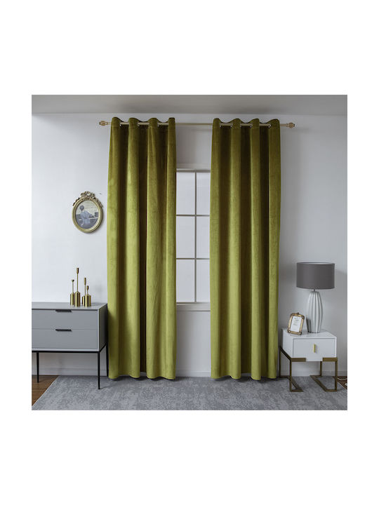 Beauty Home Perdea cu Capse 8399 Auriu 8399-oro 140x270cm