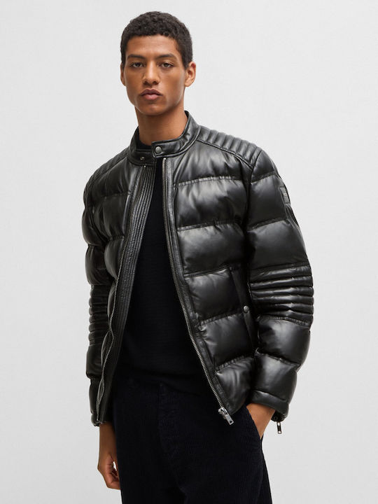 Hugo Boss Lederjacke Jacke Biker Schwarz 50522243-001 Skroutz