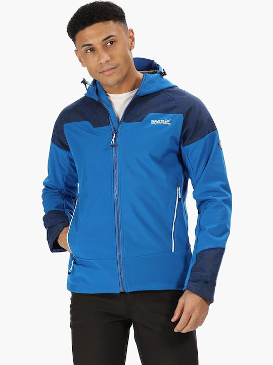 Χειμωνιάτικο Μπουφάν Softshell Αδιάβροχο και Αντιανεμικό Μπλε